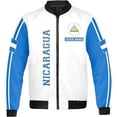 thumbnail image 2 of Lotusprinthandmade Personalized Name & Number Nicaragua Pride All-over Print Bomber Jacket S-5XL Multicolor, 2 of 5