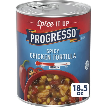 Progresso Spicy Chicken Tortilla Soup  Gluten Free Canned Soup  18.5 oz