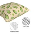 thumbnail image 4 of Throw Pillow Covers, Kiwi ice cream Soft Square Pillow Cases with Invisible Zipper for Couch Bed Sofa, Farmhouse Fall Home Decor 12"x12", 4 of 7
