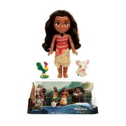 Novelty Character Dolls and Novelty Character Toys Disney Singing Moana Doll with Friends (3pc Set) and Disney Moana Movie Island Figures (5pc Set)