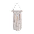 thumbnail image 2 of GUOOL Macrame Wall Hanging Boho Decor White with Wood Beads Handwoven Macrame Tapestry, 2 of 9