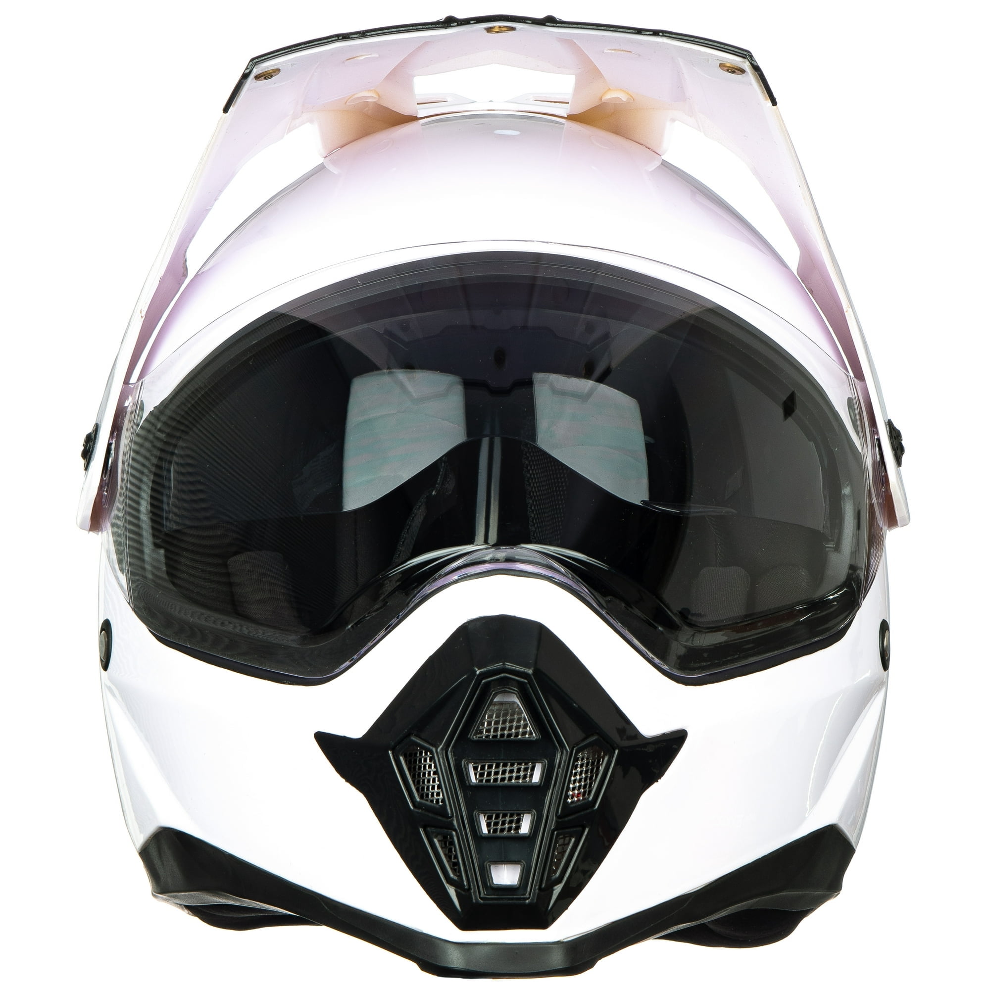 Sport Motorcycle Motocross ATV Dirt Bike Off Road Full Face Helmet Dual Visor Walmart