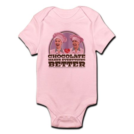 

CafePress - I Love Lucy: Chocolate Makes Every Infant Bodysuit - Baby Light Bodysuit