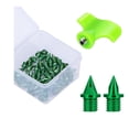 thumbnail image 1 of Spikes de pistas de zapatos de pista de 50 piezas para practicar a corta distancia corriendo Verde, 1 of 8