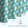 thumbnail image 6 of Turquoise Daisy Flower Floral Pattern Shower Curtain 36"x72" ,Bathroom Decorative Shower Curtains Set with 12 Hooks,Modern Waterproof Washable Shower Curtain, 6 of 6