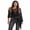 Black, variant on Women's Knitted Poncho Fashion Lightweight Solid Color Off One Shoulder Shawl Wrap for Beach Party