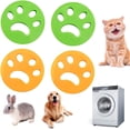 thumbnail image 1 of Juego de 4 piezas para quitar pelo de mascotas para lavadora, removedor de pelo reutilizable para limpiar pelo de mascotas, cabello humano y residuos de algodón., 1 of 5