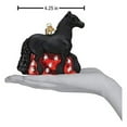 thumbnail image 4 of Old World Christmas Blown Glass Ornament for Christmas Tree, Friesian Horse, 4 of 5