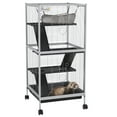 thumbnail image 2 of PawHut 4-Tier Small Animal Cage, Ferret Cage Large Chinchilla Cage, White, 2 of 9