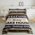 thumbnail image 2 of Feelyou Lake House Teens Bedding Comforter Set, Jungle Adventure Twin Comforter Sets, Rustic Hunting and Fishing Reversible Bedding Set, Super Cozy Room Decor, 2-Piece, 2 of 8