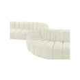 thumbnail image 5 of Meridian Furniture Arc Cream Velvet Modular Sectional, 5 of 11