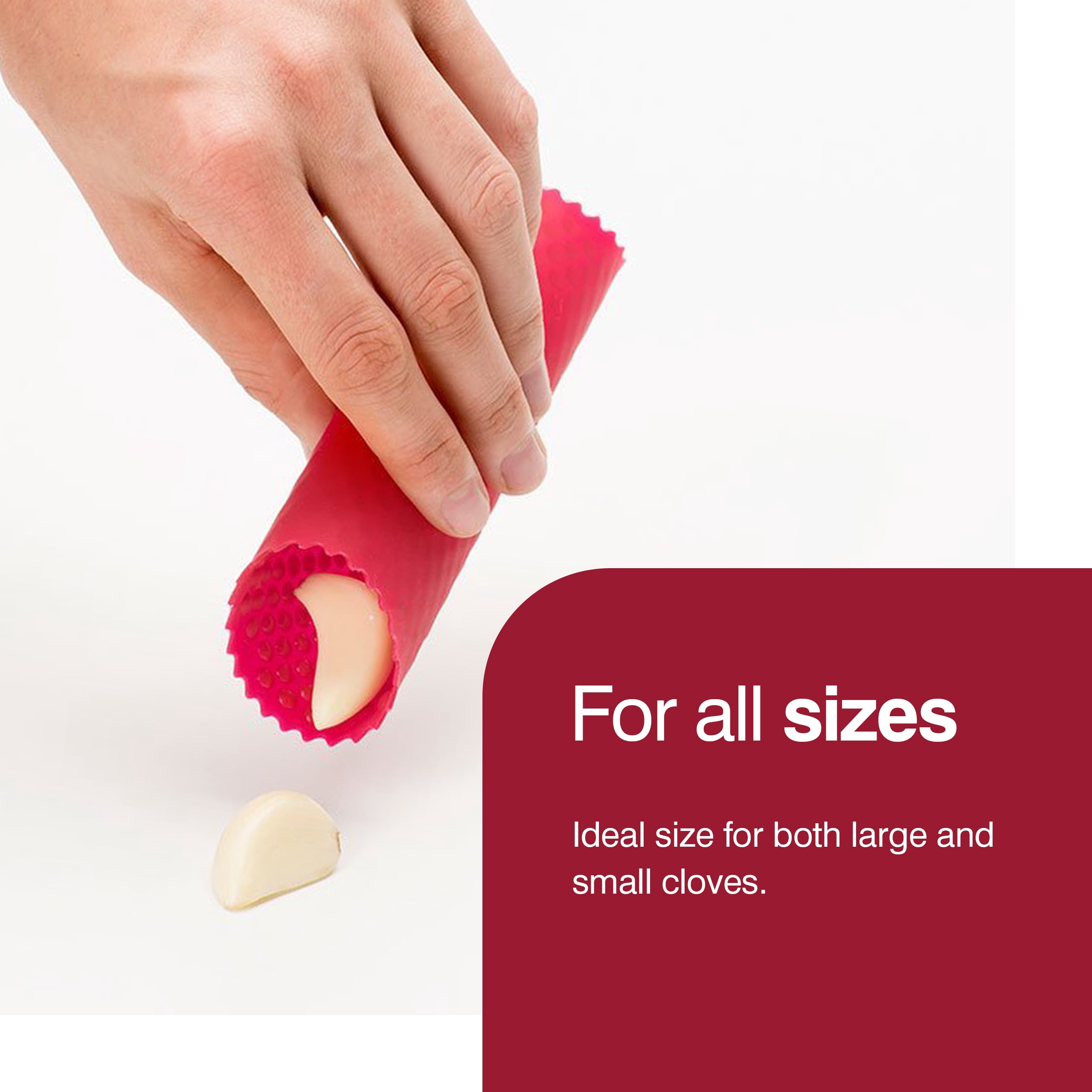 Zyliss Garlic Peeler & Easy Clean Garlic Press - Silicone Garlic Peeler Tube and Garlic Crusher for your Kitchen Accessories - 2 Piece