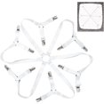 thumbnail image 1 of Sábana con correa para sujetar sábanas, clip de sujeción ajustable, correa cruzada elástica, accesorios para ropa de cama, sujetadores de sábanas de cuatro esquinas para colchones redondos, 1 of 6