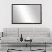 Frame My Mirror Framed Mirror, Black Finish, 28 x 48, 1-1/4 Wide Frame Ellis Design