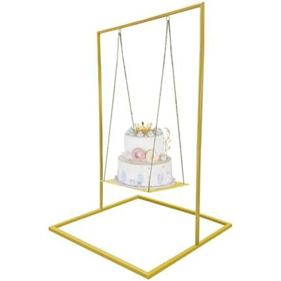 Cake Swing Stand Metal Hanging Dessert Display Floating Cake Stand for Wedding Baby Shower Anniversary Party Birthday Indoor and Outdoor Event Decorations