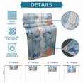 thumbnail image 6 of Blue Coastal Jellyfish Table Runner 70 Inches, Nautical Marine Life Botanical Leaf Bed Runner Dresser Scarves Tabletop for Indoor Outdoor Parties/Ceremony/Banquet, 13" x 70", 6 of 9