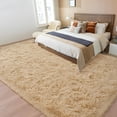 thumbnail image 6 of Homore Cute Fluffy Velvet Carpet Soft Washable Area Rugs for Bedroom/ Living Room Decoration,6'x9',Camel, 6 of 7