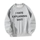 thumbnail image 3 of Sudadera para mujer, con estampado de letras, ropa de camisa, camisetas de manga larga, sudadera con cuello redondo para viajes y desplazamientos , M M, 3 of 9