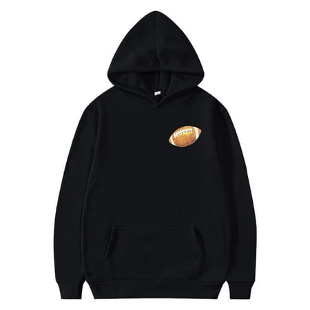 

ZMHEGW Hoodies for Girls Long Sleeve Rugby Football Letter Prints Warm Pullover Tops Outfits Sweat Suit Girls Hoodie