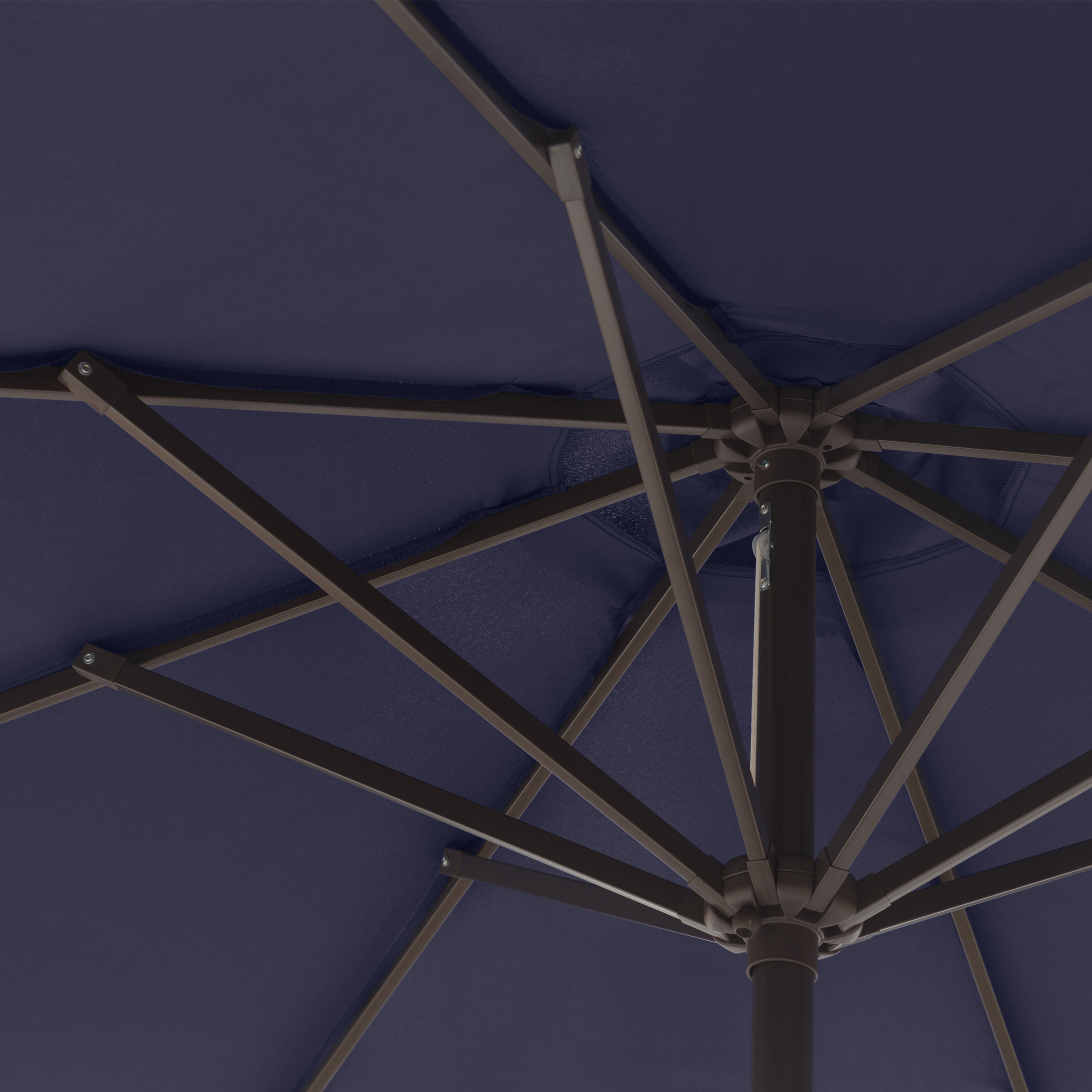GARDEN 9 Ft Outdoor Patio Market Umbrella with Tilt & Crank Lift, Navy Blue