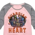 thumbnail image 3 of Marvel Guardians of the Galaxy - Guardian Of Your Heart Valentine - Toddler And Youth Girls Shirt Tail Raglan, 3 of 5