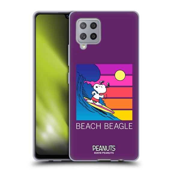 Head Case Designs Officially Licensed Peanuts Snoopy Aloha Disco Beach Beagle Soft Gel Case Compatible with Samsung Galaxy A42 5G (2020)