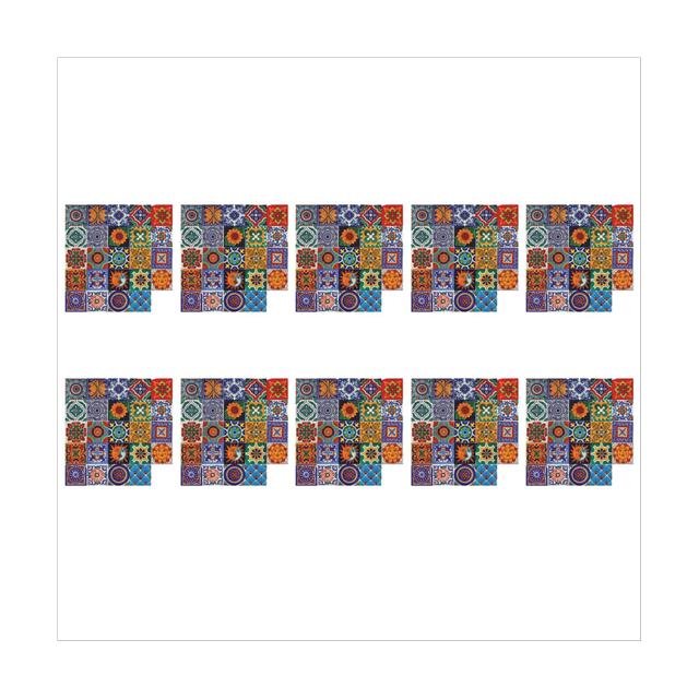 240PCS Self Adhesive Mosaic Brick Tile 3D Sticker Kitchen Bathroom Wall Stickers -10cm