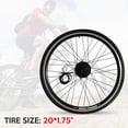 thumbnail image 3 of Kit de conversión de bicicleta eléctrica de 20 x 1 75 pulgadas kit de motor de cubo de rueda delantera, 3 of 8