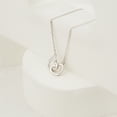 thumbnail image 3 of Anavia Mother And Child Jewelry, 925 Sterling Silver Double Heart Necklace Gift, Bonus Child's Birthday, Graduation Card Gift, 3 of 5