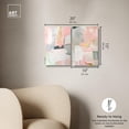 thumbnail image 5 of Blush Oasis Minimalist 2 Panel Set Acrylic Print Living Room Wall Art by Art Remedy, Ready to Hang, 10 x 15, 5 of 6