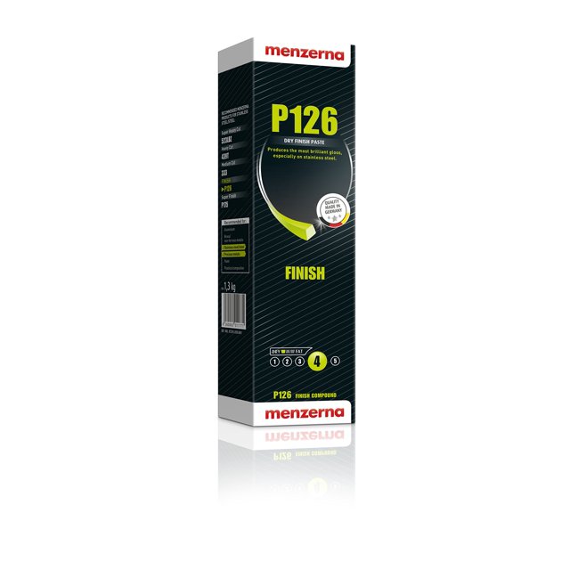Menzerna Pâte de Finition P126 Adaptée pour Acier Inoxydable et Métaux Précieux 1,3kg