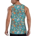 thumbnail image 3 of Easygdp Cute Conch Men's Tank Top, Sleeveless Muscle T Shirts, Breathable, Quick-Dry, Loose for Gym, Running, Fitness - 4X-Large, 3 of 9