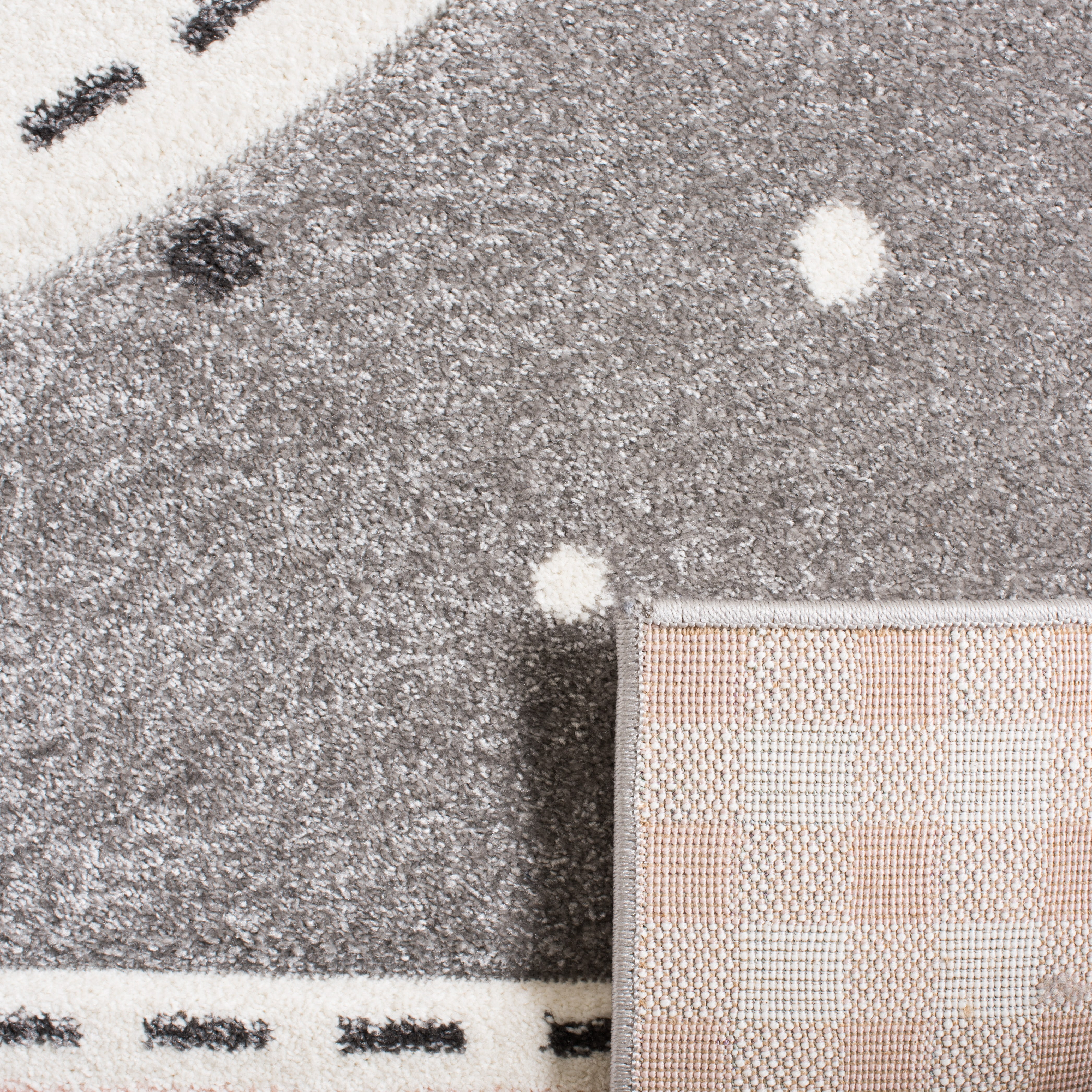 SAFAVIEH Carousel Kids Dina Flamingo Animal Print Area Rug, Pink/Ivory, 5'3" x 5'3" Square