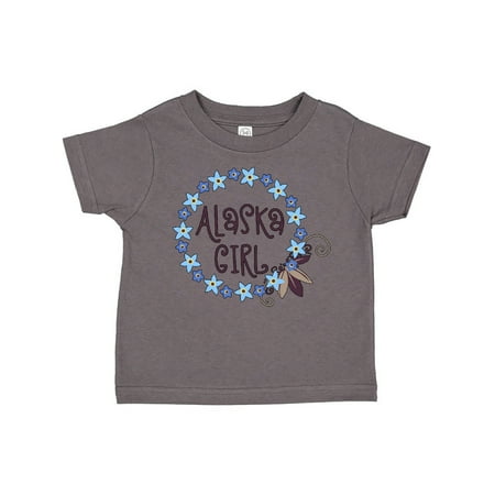 

Inktastic Alaska Girl Forget-Me-Not Flower Gift Toddler Toddler Girl T-Shirt