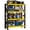 Black&Yellow, variant on JHYKHG 59" W Storage Shelves,5-Tier Heavy Duty Garage Shelving,Adjustable Shelving Unit,Metal Shelf,Boltless Assembly Rack for Warehouse,Shed,3,000 lb Load,19.7 x 59.1 x 72 Inches,Black
