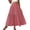 Red, variant on Women's Elegant Floral Layered Midi Skirt with Delicate Florals Lightweight Flowing A Line Design Black L