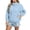 Light Blue Jackets, variant on Jsaierl Women's Lightweight Hooded Windbreaker Jacket Zip Up Drawstring Waist Elastic Cuffs Casual Summer Rain Coat