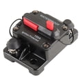 thumbnail image 1 of 150A Waterproof High Amp Manual Reset Dual Stud Circuit Breaker with Switch (Black), 1 of 7