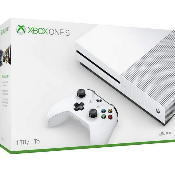 Pre-Owned Used Xbox One S Console with Xbox One Wireless Controller 1TB - US/Canada, White
