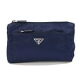 thumbnail image 1 of Pre-Owned Prada Pouch 1NA002 Navy Nylon Women's Men's PRADA, 1 of 8