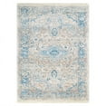 thumbnail image 2 of Rugsotic Carpets Machine Woven Crossweave Area Rugs - 6'X9', Rectangle,Gray Blue,Classic Oriental Traditional , Low Pile Machine Made Area Rugs For Living Room, Bed Room (M00072), 2 of 6