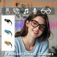 thumbnail image 2 of Unisex Smart Audio Glasses with Built-in Mic & Speaker, Magnetic 3-Color Sunglass Lenses, for Outdoor Music, Calls & Eye Protection, Ideal Holiday Gifts, 2 of 10