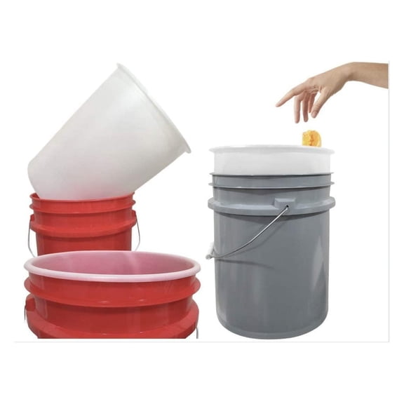Plastic liners for painting cleaning jobs for 5 Gallon buckets pails (Pack of 25)