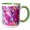 Green/White, variant on 3drose, Pink Paint Splatter Design, 11oz Mug