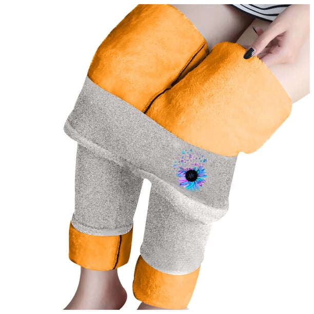 Leggings de Mujer Invierno Térmico Forrado Súper Grueso Estampado de Cachemira Cintura Alta Cómodos Pantalones de Yoga Cálidos Odeerbi ODB-6