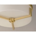 thumbnail image 4 of Maxim Dart 14" Wide Flush Mount Satin Brass 3-Light Ceiling Light, 4 of 5