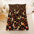 thumbnail image 3 of Manfei Fall Fox Animal Bed Sheets for Kids, Autumn Pumpkin Leaf Full Size Sheets, 4-Piece, 1 Flat Sheet, 1 Fitted Sheet and 2 Pillowcases, 3 of 6