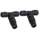 thumbnail image 5 of Conector en forma de T para exteriores, 2 piezas, conector de unión de canal de 3 vías, luces, conector de cable impermeable, diseño de última generación, 5 of 9