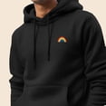 thumbnail image 5 of Dalix Rainbow Embroidered Fleece Zip Hoodie Cold Fall Winter Mens in Black 2XL XX-Large, 5 of 5