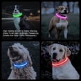 thumbnail image 5 of Collar para perros con luz oscura (azul, 70 cm de largo), collar con luz para perros con carga USB, collar LED para perros, collar ajustable con tres modos de iluminación, adecuado para collares básic, 5 of 5